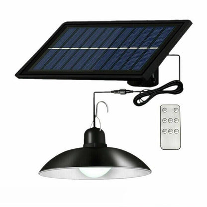 Solar LED Light Hanging Pendant Indoor Outdoor Garden Yard Tent Shed Lamp Remote