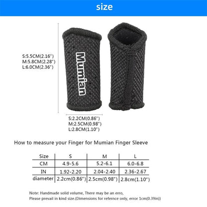 Elastic Finger Sleeve Finger Support Band Breathable Finger Protection Guard AU～