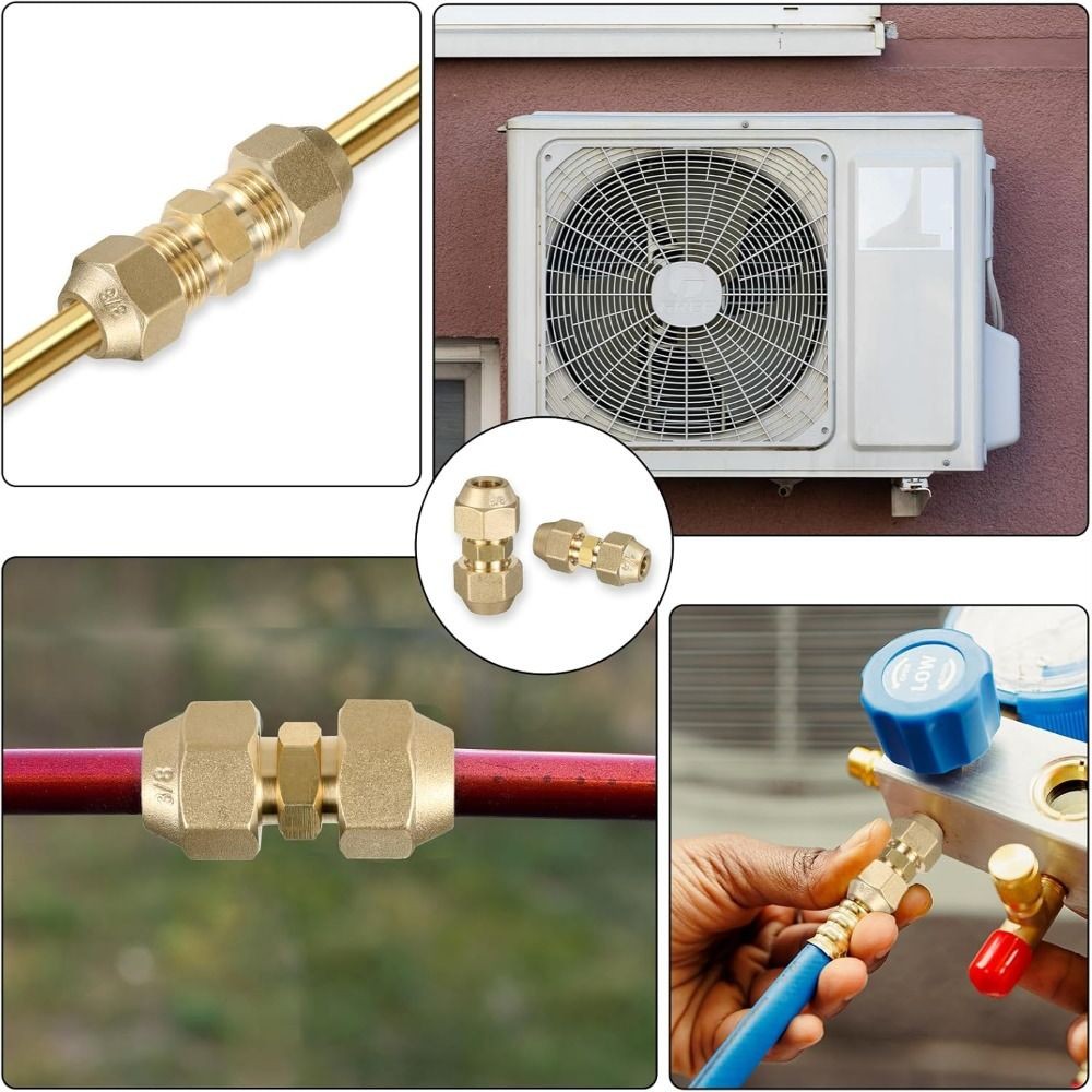 1/2" 1/4" 3/8" Copper Connectors  HVAC Air Conditioning Refrigeration