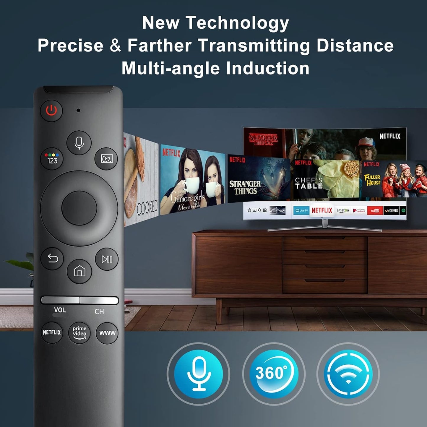 Universal Voice Remote Control For All Samsung Smart TV With Voice Function