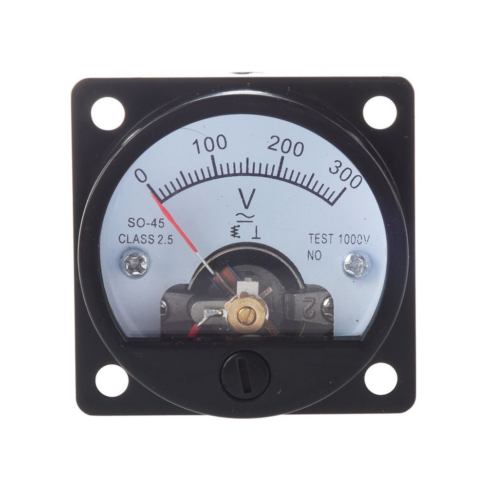 Voltmeter SO-45 AC 0-300V Round Analog Dial Panel Meter Voltmeter Gauge New