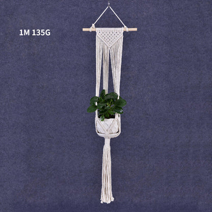 Hanging Home Decor Macrame Plant Hanger Rope Braided Basket Holder Flower Pot AU
