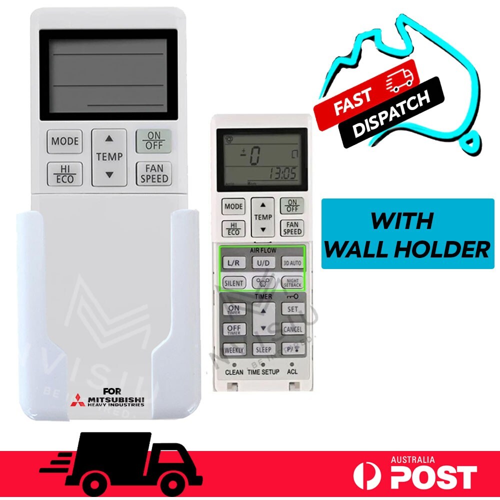 Mitsubishi Heavy Industries Air Conditioner Remote for RLA502A700L + WALL HOLDER