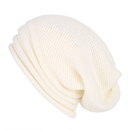 Men Women Baggy Cap Slouch Oversize Hat Ski Beanie Winter Knitted Warm Outdoor