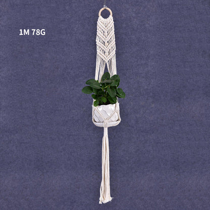 Hanging Home Decor Macrame Plant Hanger Rope Braided Basket Holder Flower Pot AU