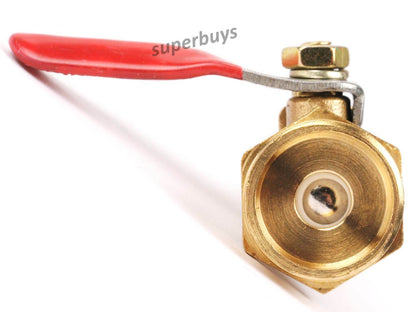 1/2" BSP Male Brass To 12mm Hose Barb Shut Off Valve Cock Tap Inline Ball Valve