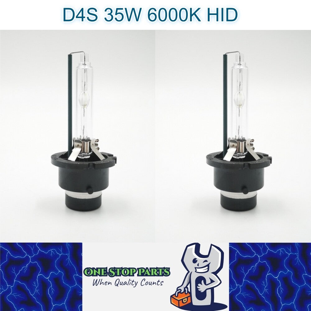 2 x D4S HID XENON globes 6000k Super Bright Quality D4S HID Bulbs (2pcs)