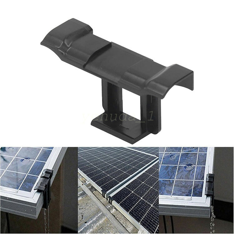 10/20PCS Solar Panel Water Drainage Clips PV Modules Cleaning Clips Water Drain