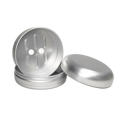 Aluminum Travel Bathroom Soap Box Tin Case Metal Holder Draining Tray Rustproof