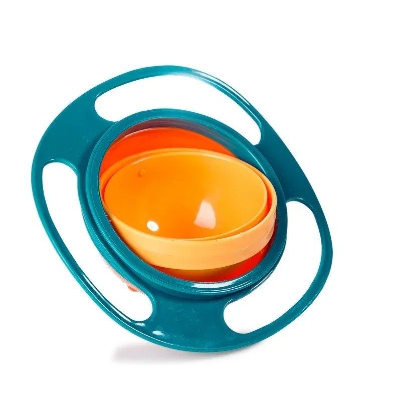 Baby Feeding Baby Gyro Bowl Universal 360 Rotate Spill-Proof Bowl+Spoon AU