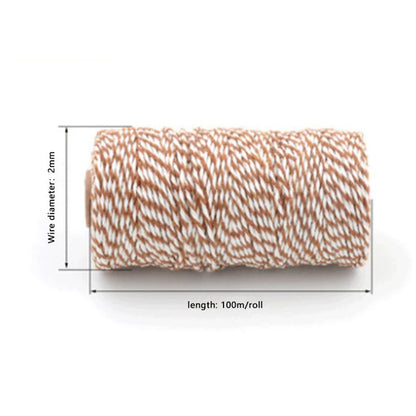 2Mm Thick Butchers String Cotton Twine Meat Prep Trussing Turkey Barbecue String