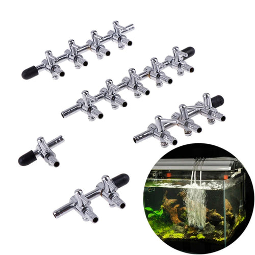 1 2 3 4 5 Way Fish Tank Air Line Divider Aquarium Flow Splitter  Tube 4mm