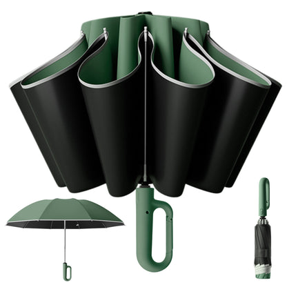 Automatic Extra Large Compact Umbrella with 10-Rib for Sun/Rain, Travel