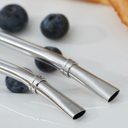 2X Gourd AU Drinking Bombilla Filter Spoon Stainless Steel Mate Yerba Tea Straw