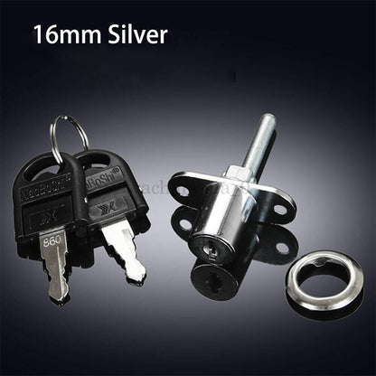 16/19mm Furniture Desk Draw Pedestal Lock Office Home Filing Cabinet Lock AU