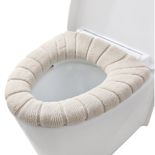 Soft Toilet Seat Mat Bathroom Washable Closestool Cushion Cover Pad Lid Warmer