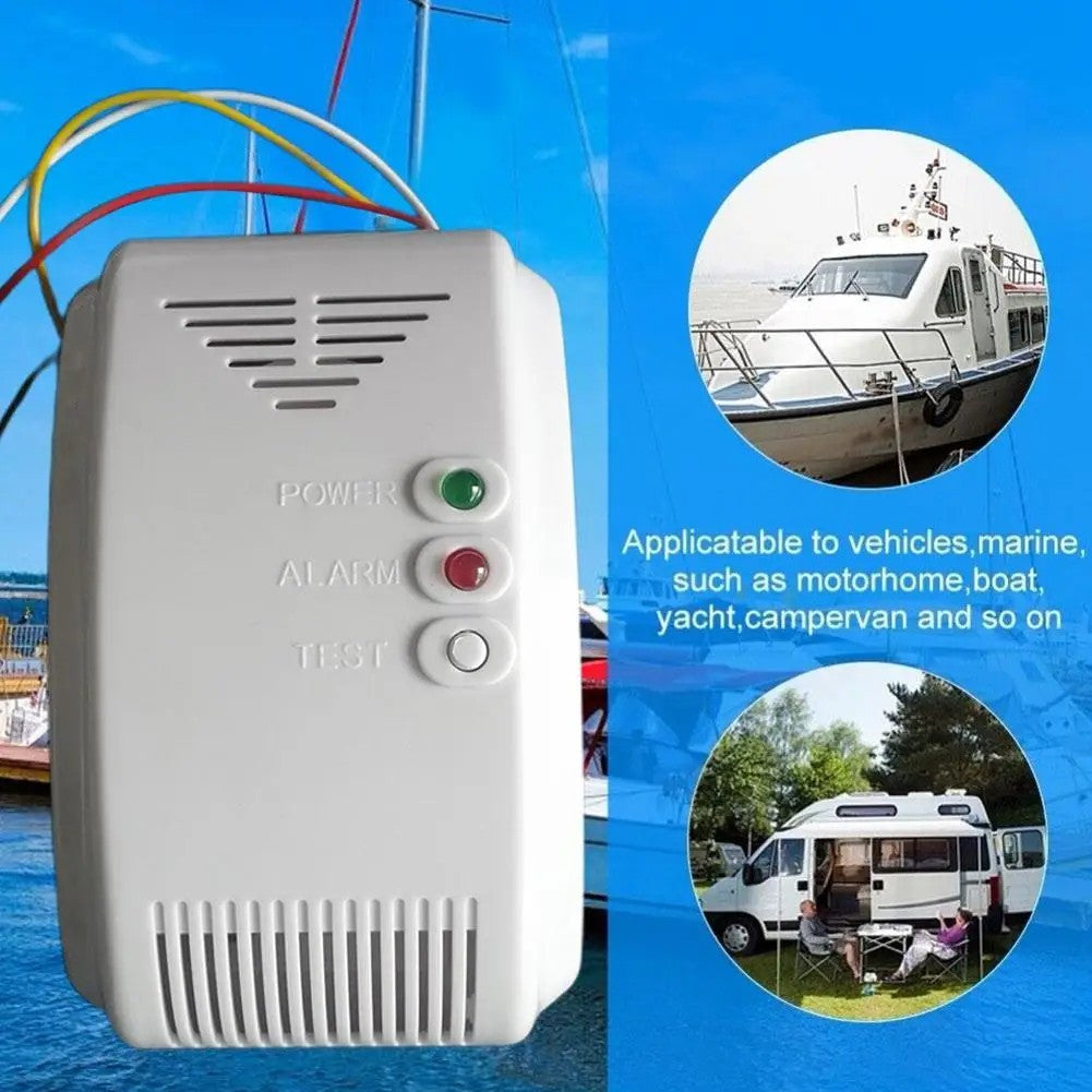 12V Gas Detector Alarm Carbon Monoxide Gas Detector Natural Motor Home Camper