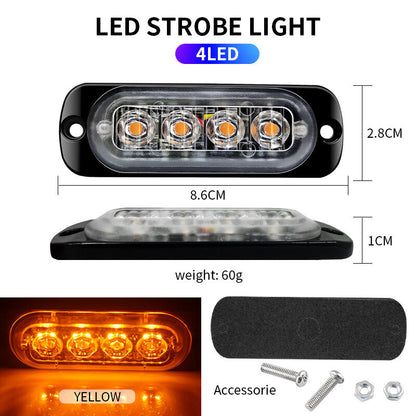 Super Bright LED Car Truck Emergency Beacon Warning Hazard Flashing Strobe Light