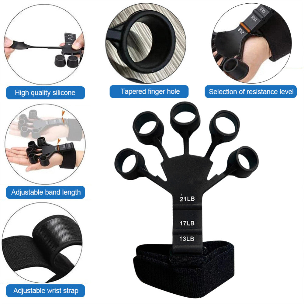 Gripster Grip Strengthener Finger Stretcher Hand Grip Trainer Fitness Training
