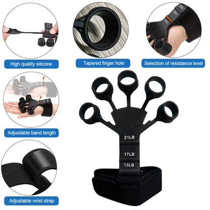 Gripster Grip Strengthener Finger Stretcher Hand Grip Trainer Fitness Training