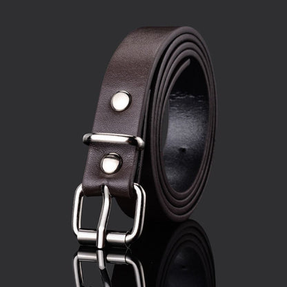 Children Leather Belt Trouser Dress Belts Thin Waist Strap Pin Buckle Waistband