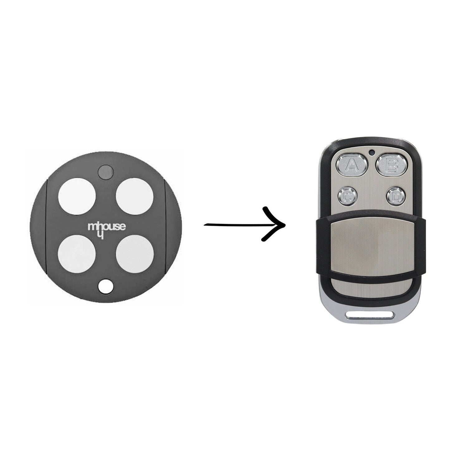 Mhouse/MyHouse Door Gate Remote Control Compatible GTX4 G TX4 433.92mhz