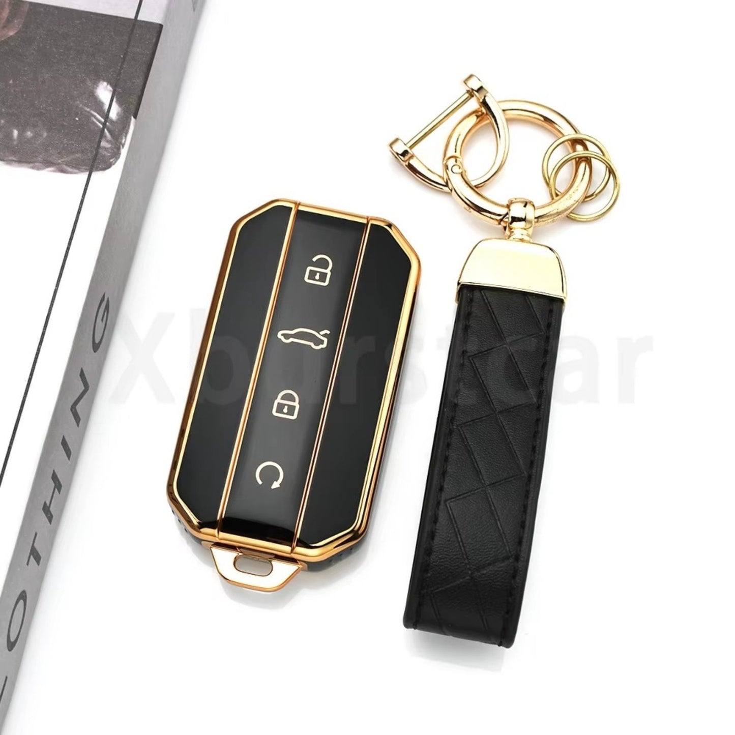 TPU Car Key Case Cover for Chery Jaecoo 5 J5 Smart Key Shell Keychain Set