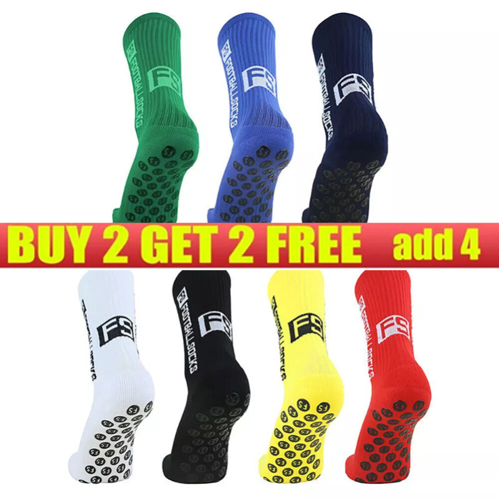 Sports Socks Anti-Slip Skid Hospital Soccer Basketball Football Grip Dots Train