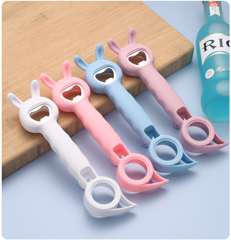 4 In 1 Bottle Opener Multifunction Jar Can Beer Bottle Opener Stainless Steel AU