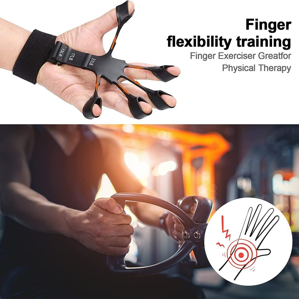 Gripster Grip Strengthener Finger Stretcher Hand Grip Trainer Fitness Training