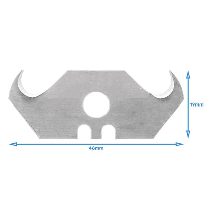 10pcs SK5 Steel Curved Safety Knife Blade Spare Part Replacement Pocket Pointed