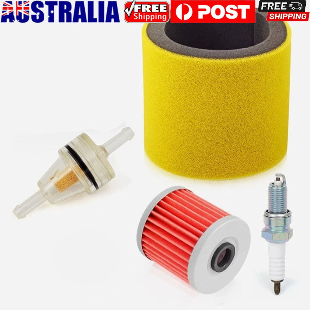 Service Kit Air Oil Fuel Filter Spark Plug For Kawasaki Bayou 220 250 300 KLF300
