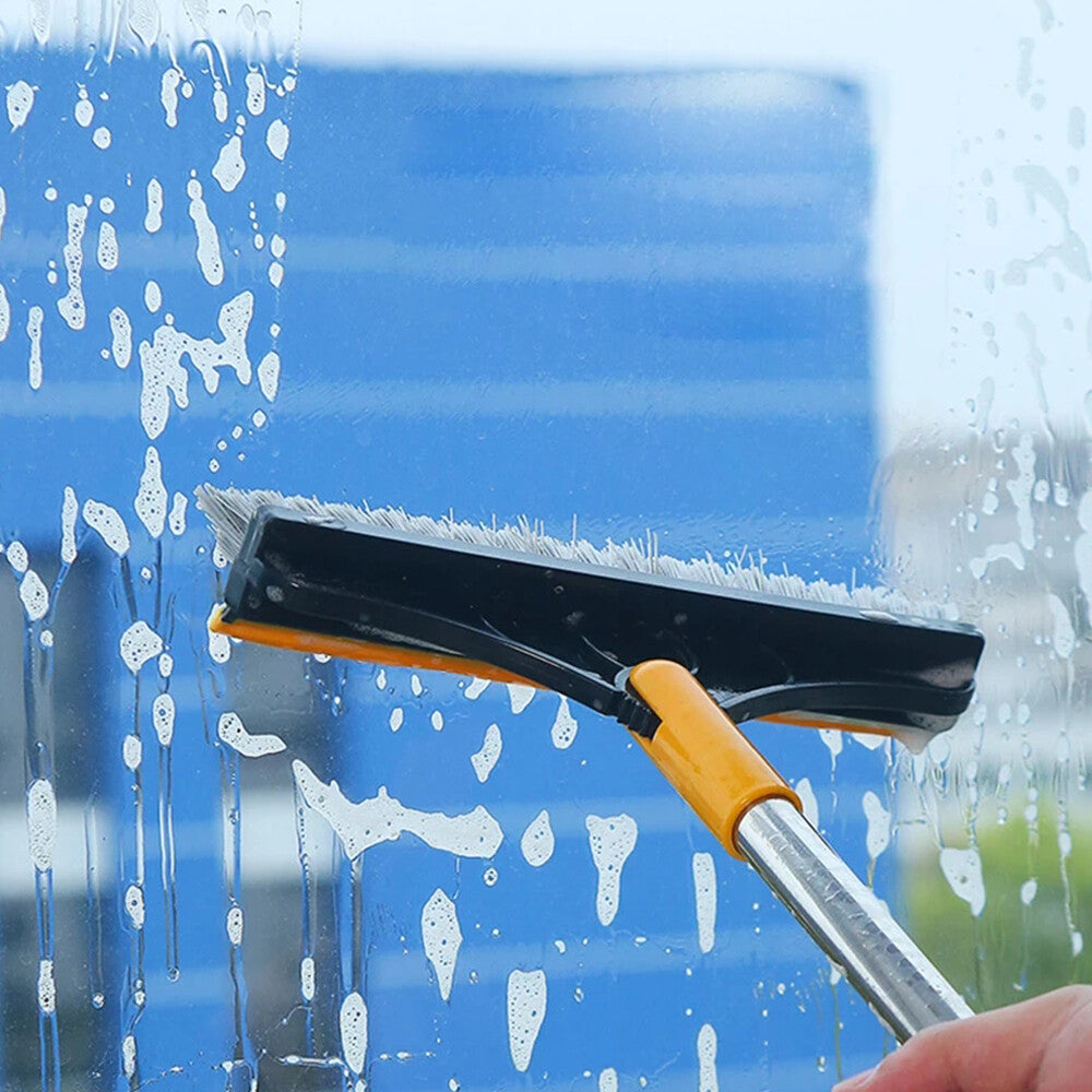 3in1 Floor Brush Scrub Wiper 180 Rotating Head Home Handle Cleaning Bathroom AU