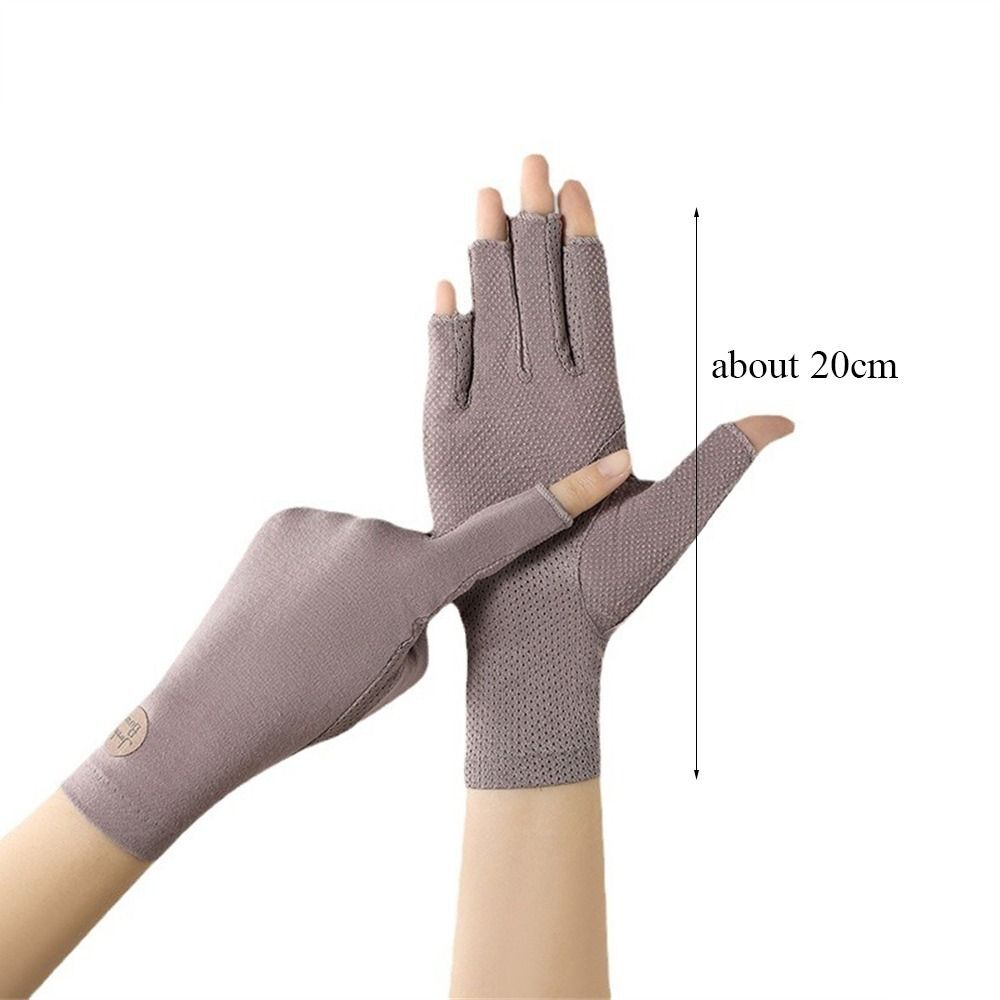 Thin Sun Protection Gloves Cotton Touch Screen Gloves Anti-UV Mittens  Outdoor