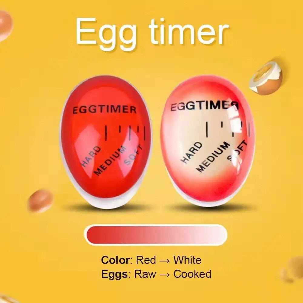 2PCS Colour Changing Egg Timer Perfect Boiled Eggs By Temperature Kitchen Helper