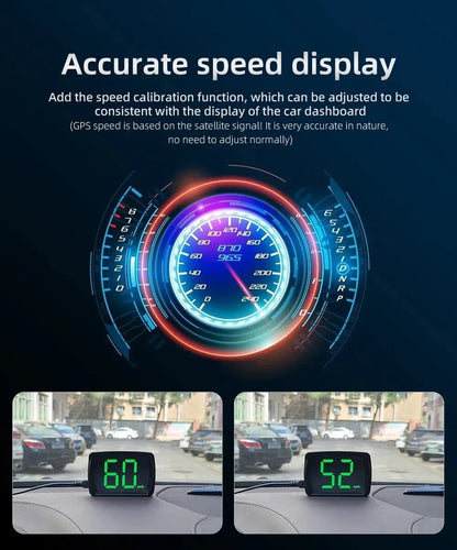 Digital Speedometer Universal GPS Car HUD Head Up Display Km/H Speed Display