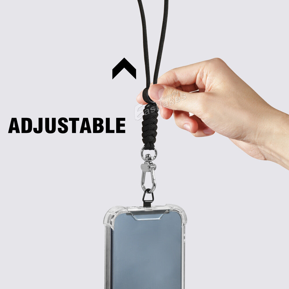 2PCS Stainless Steel Flexible Phone Lanyard Compatible with iPhone 17Pro Max With Neck Strap