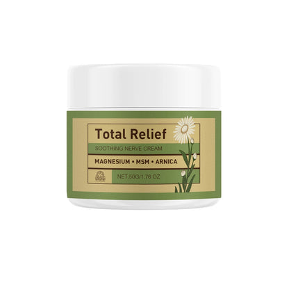 Total Relief Magnesiums Cream Lotion Soothes Nerves Gentle Hydrating for Healthy