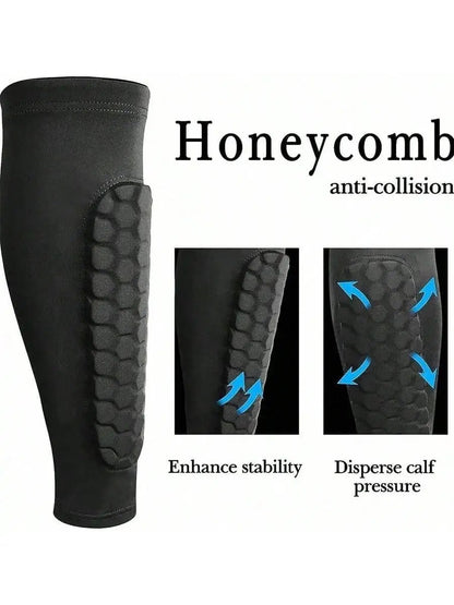 1-2PCS Soccer Shin Guards Pads for Kids Youth Adult Calf Sleeve Compression