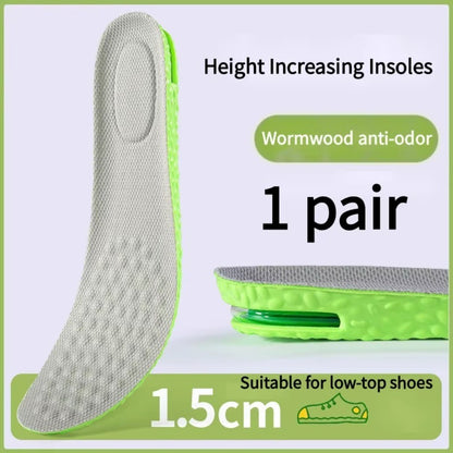 1Pair Breathable Air Cushion Height Increase Insoles  For Men and Women