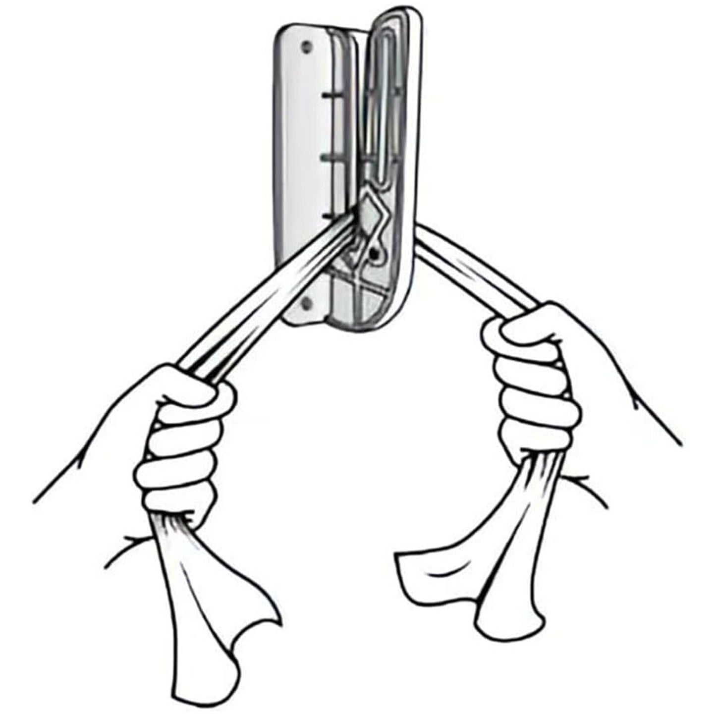 Wall-Mounted Rag Cutter, The Orange Rag Cutter, Rag Cutter Wall Mount