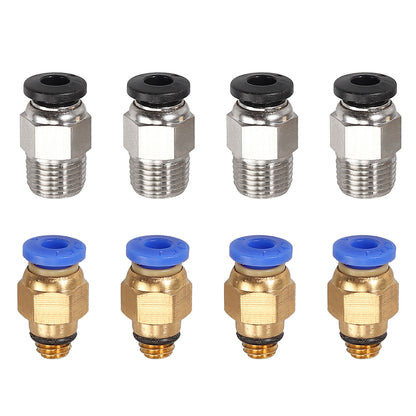 3D Printer PTFE Tube Pneumatic PC4-M10 Straight Connectors 1.75 mm Filament