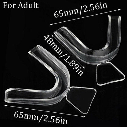 Teeth Whitening Mouth Tray Set Custom Fit Clear Thermo Mould Guards 4PCS Oral AU