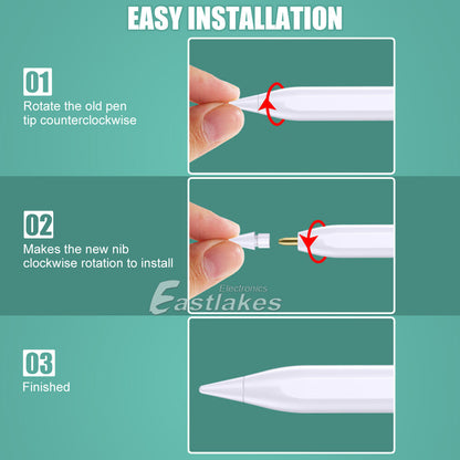 5Pcs Replacement Tips For Apple Pencil Tip 1St 2Nd PRO Generation Extra Nibs Nib