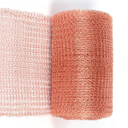 6/10 Metres Pure Copper Mesh Knitted Soffit Mesh Rats Rodent Slug Snail Control