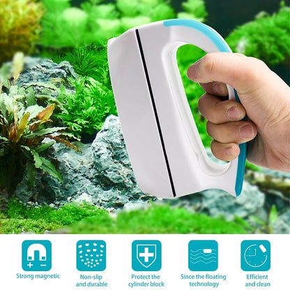 Aquarium Algae Cleaner Magnetic Fish Tank Glass Brush Aquatic Cleaning Tool AU