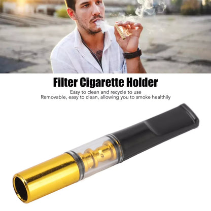 5pcs Filter Cigarette Holder Reusable Smoke Tar Filter Holder Reduce Smoke Tar