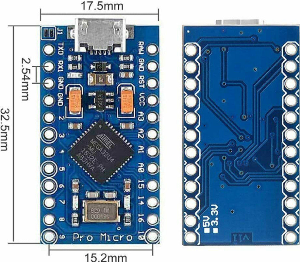 Arduino Pro Micro ATmega32U4 5V 16MHz Replace ATmega328 Pro Mini Leonardo USB