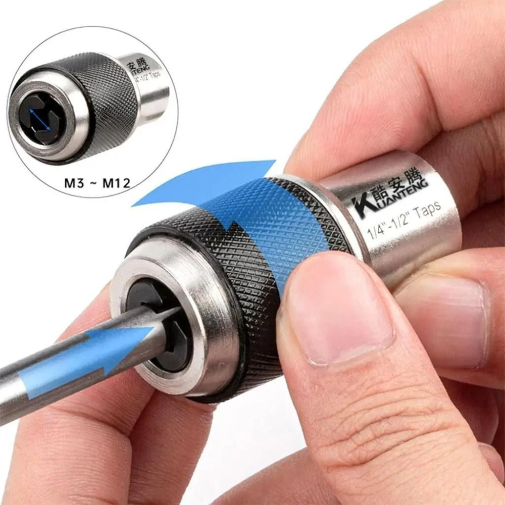 1/3Pcs 3/8 inch Drive Tap Extractor Socket Ratchet Wrench Tap Socket Adapter