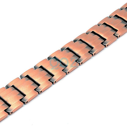 Men Antique copper Double Strong Magnetic Bracelet Elegant Gift Birthday Xmas